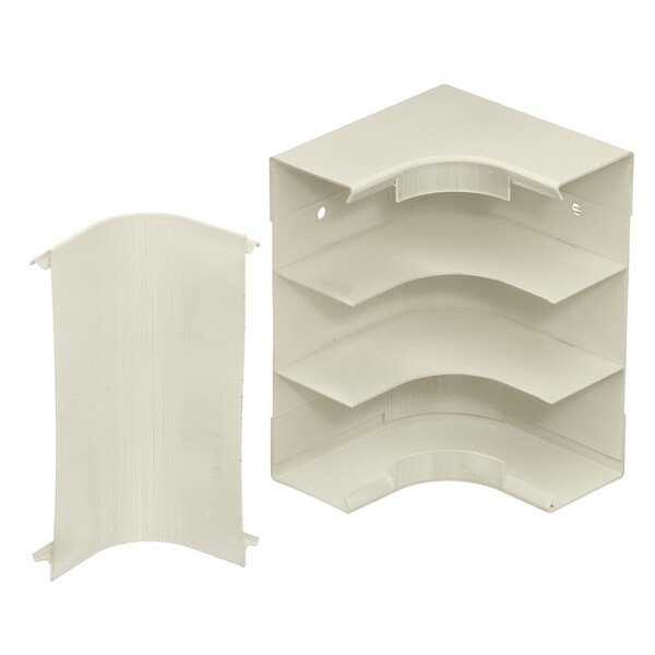 Hubbell Wiring Device-Kellems Internal Elbow Raceway, HBL6750 Series, 4.74 in W, 6-3/4 in H, 4.74 in L, Ivory HBL6717DFOIV - main